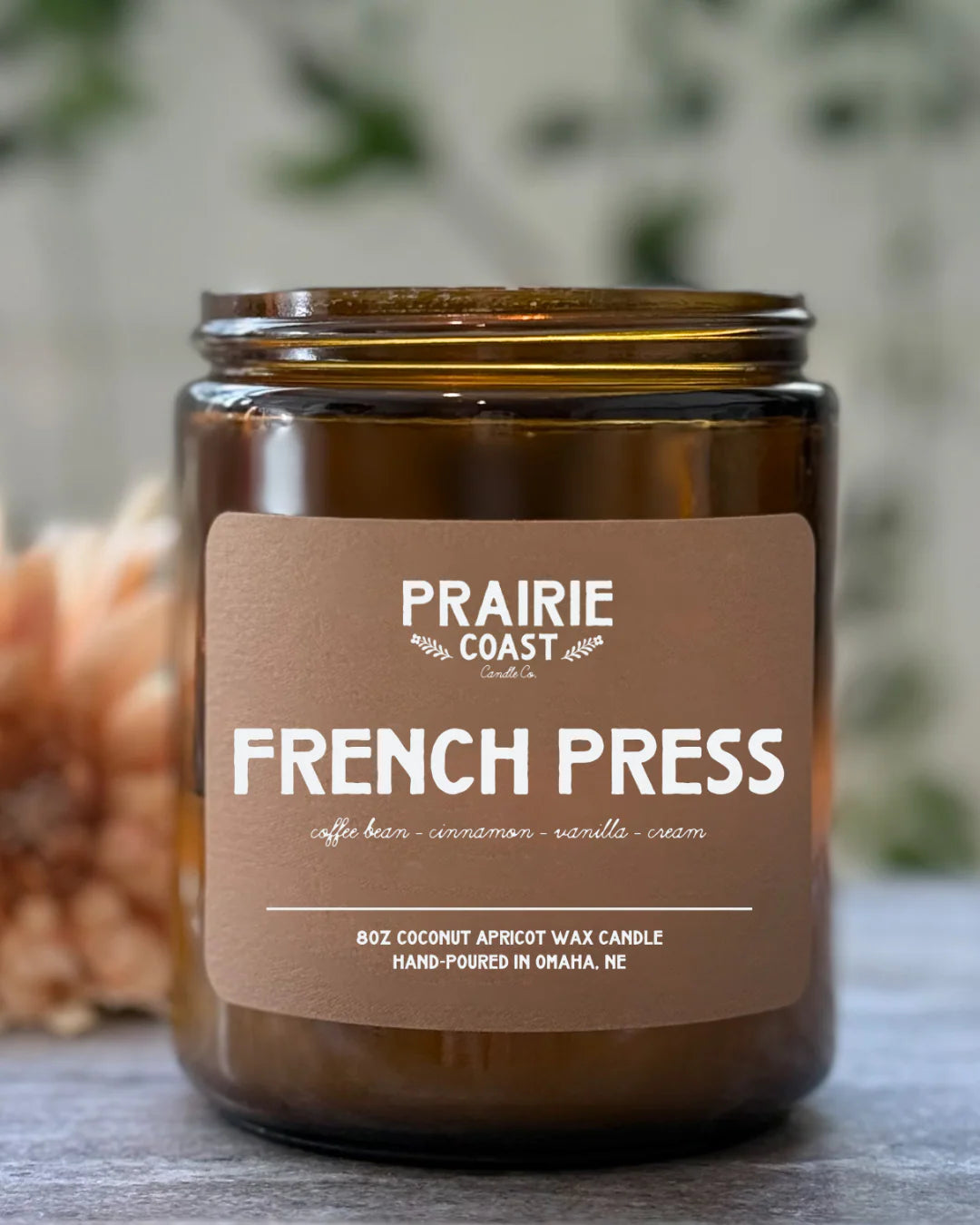 French Press- Coconut Soy Wax Candle (8oz)