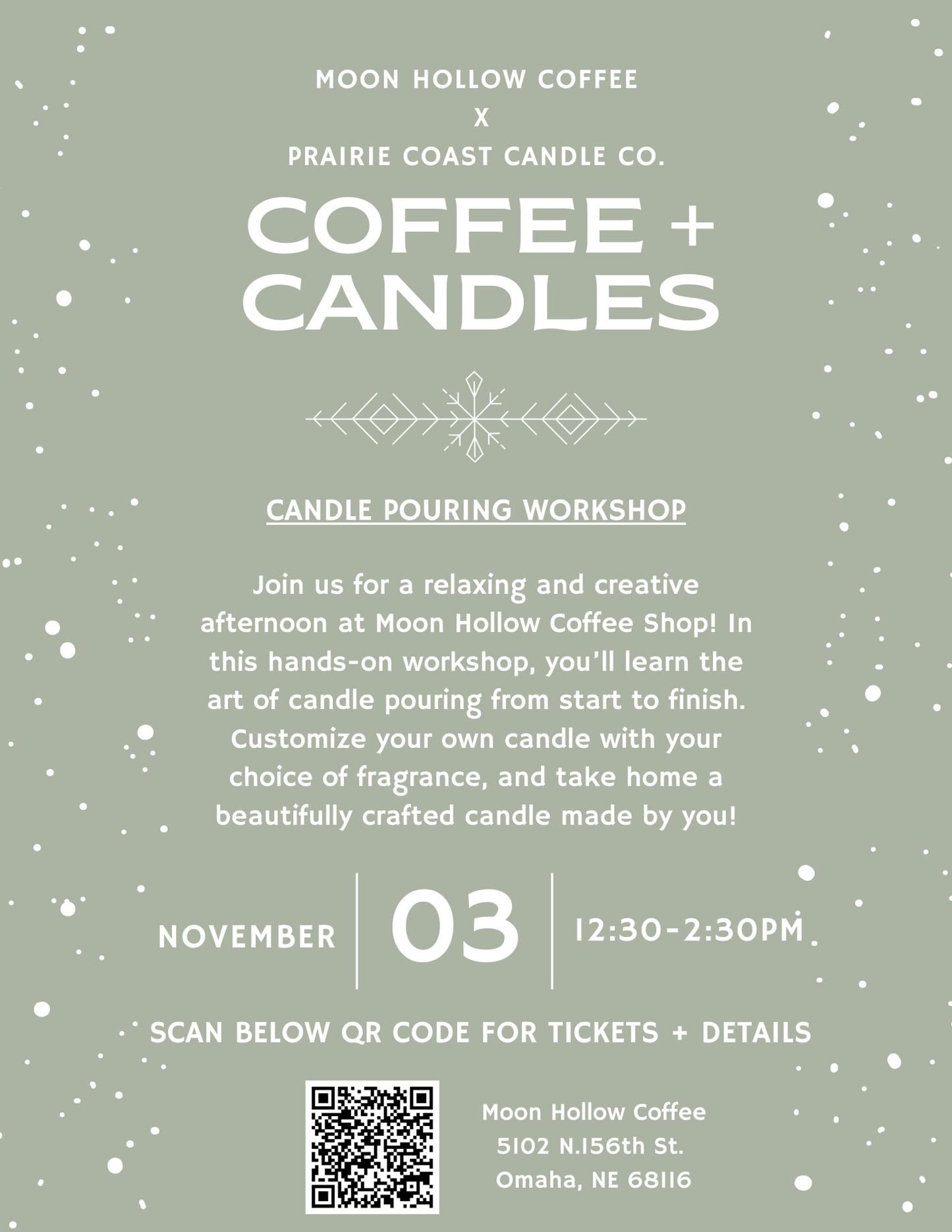 Candle Pouring Workshop at Moon Hollow Coffee