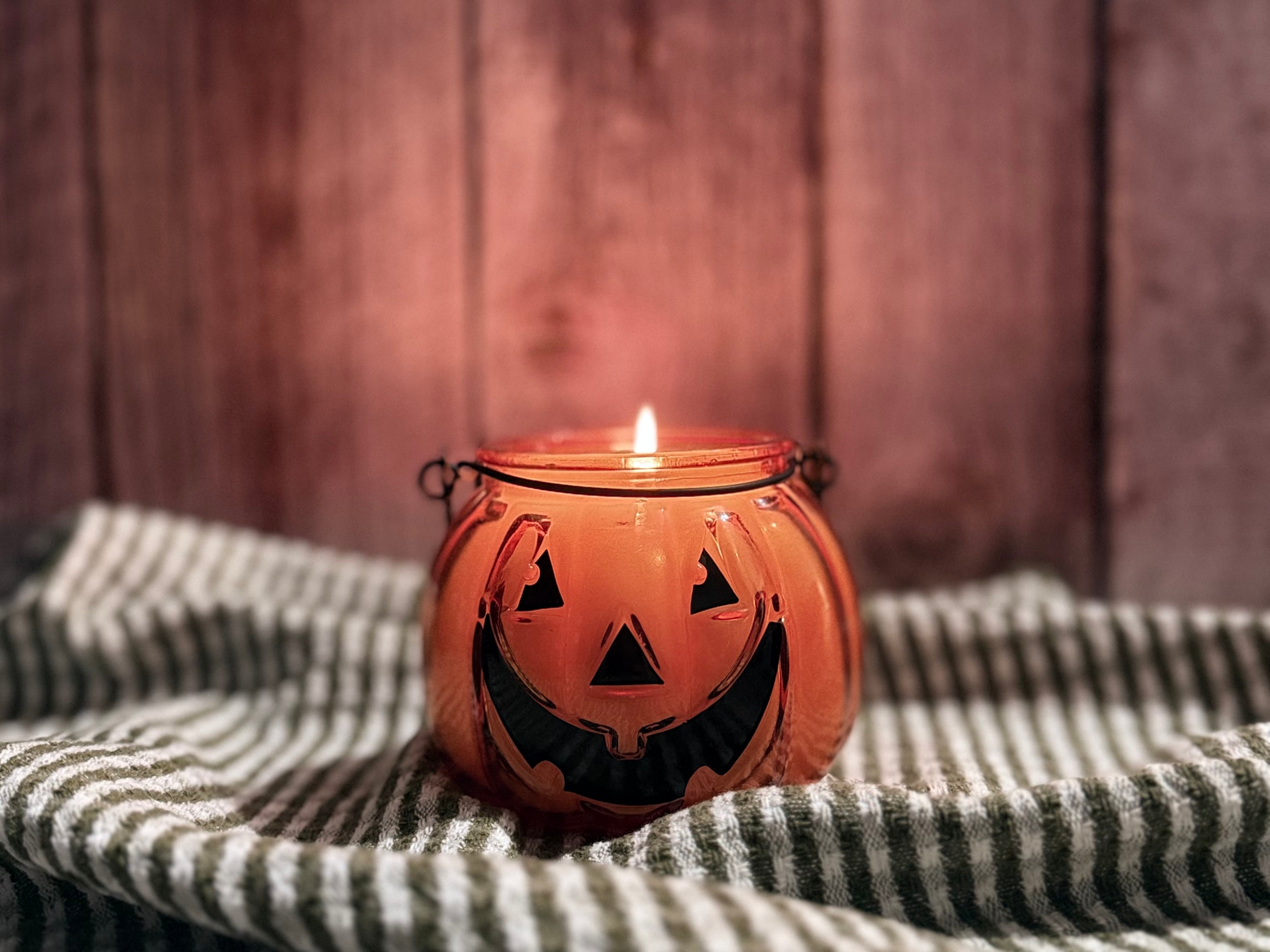 Halloween in the 90s Jack-o-Lantern Candle (12oz)