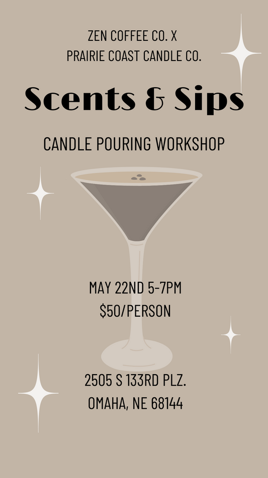 Scents + Sips: A Candle Pouring Workshop at Zen Coffee Co. West